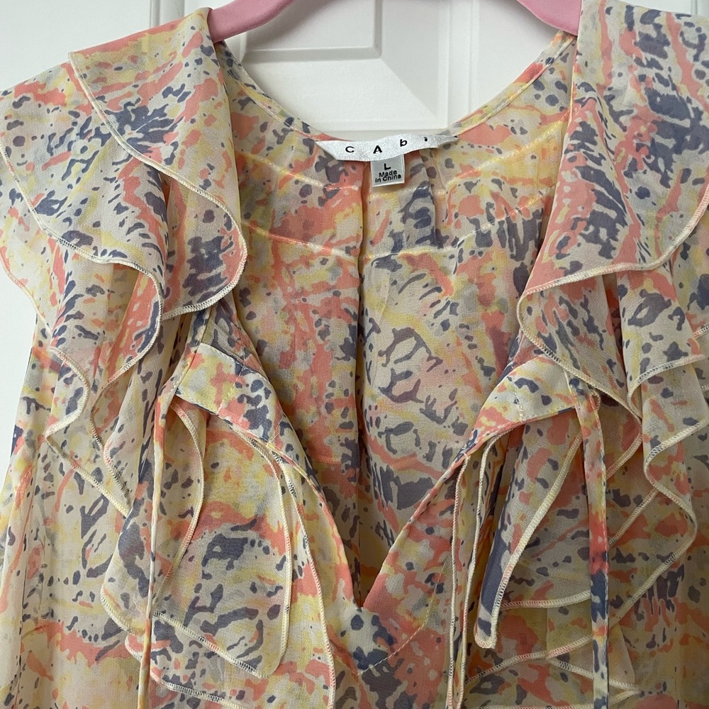 Cabi Vintage Ruffle Blouse New W/O tags
